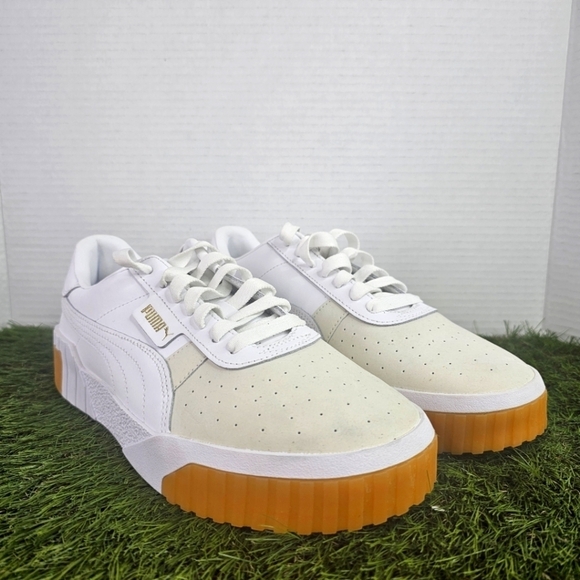 Puma Cali Exotic White Sneakers 369653-01 Women's Size 10 - Picture 2 of 8